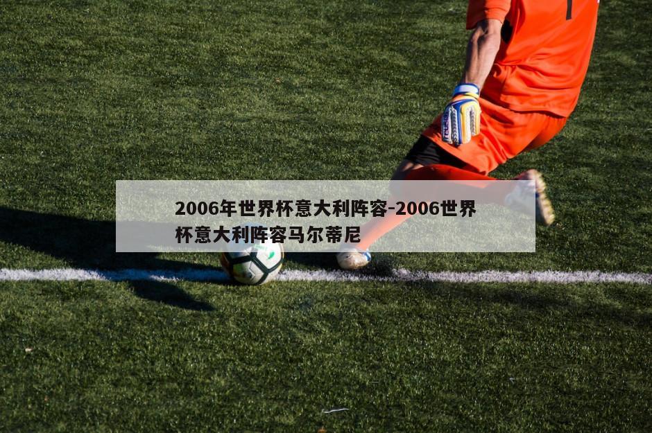 2006年世界杯意大利阵容-2006世界杯意大利阵容马尔蒂尼