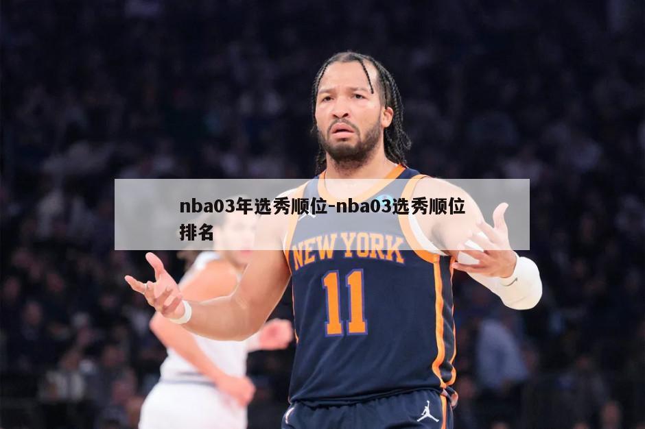 nba03年选秀顺位-nba03选秀顺位排名